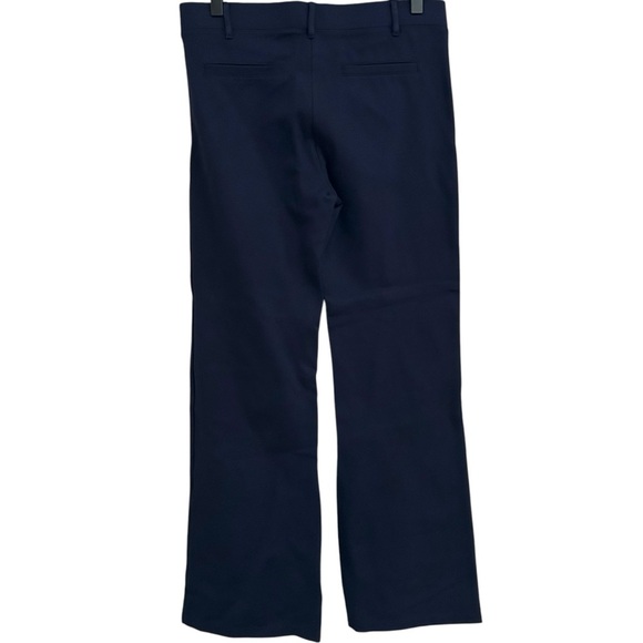 Betabrand‎ Classic Dress Pant Yoga Pants Straight Leg Navy Blue Medium Petite - Picture 3 of 6